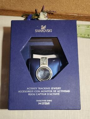 Swarovski Activity Tracking Jewelry - Silver with Clear Crystal